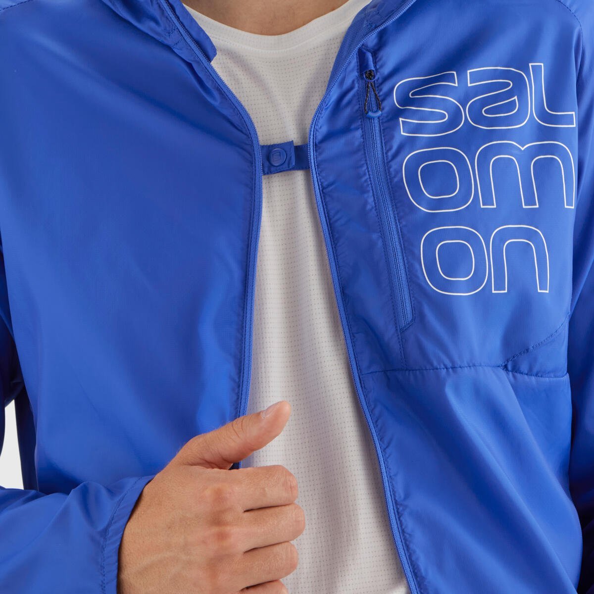 Куртка Salomon Bonatti Cross FZ Hoodie M - синій