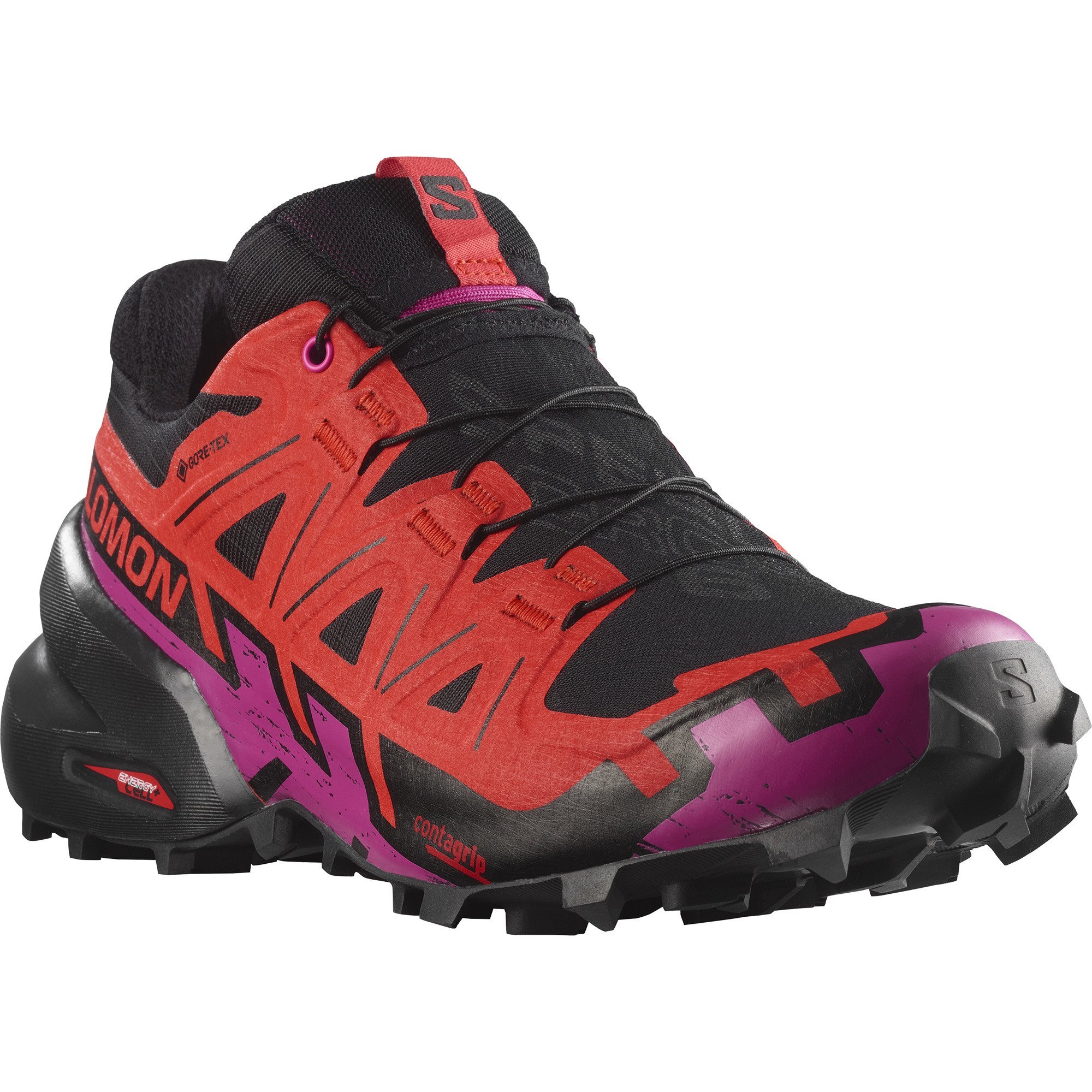 Взуття Salomon Speedcross 6 GTX W - чорний/червоний/рожевий