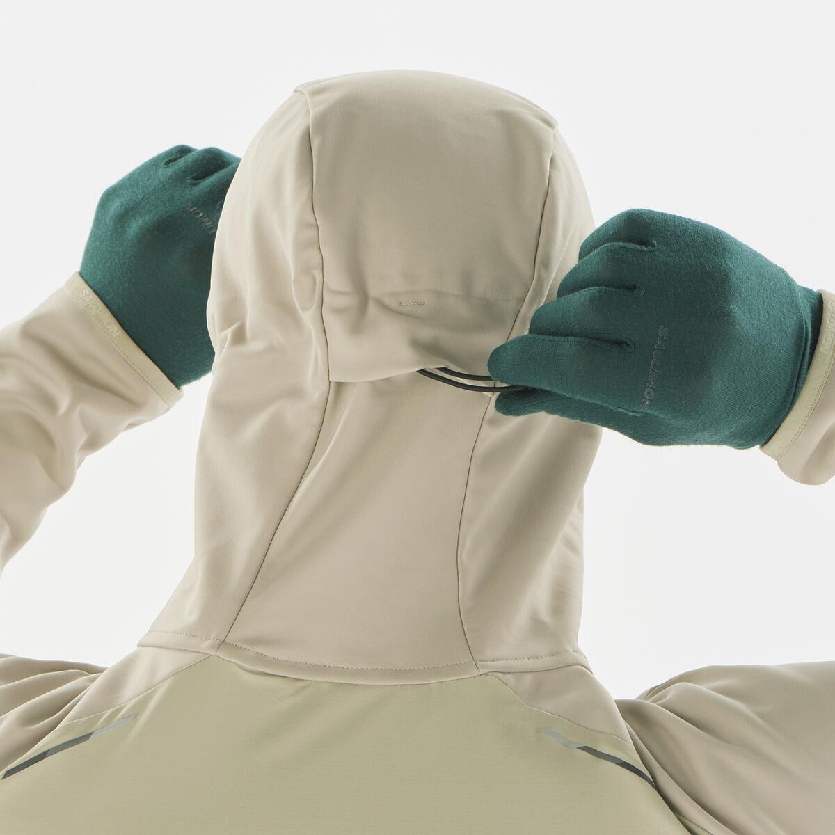 Куртка Salomon MTN GTX® Softshell JKT M - бежевий/зелений