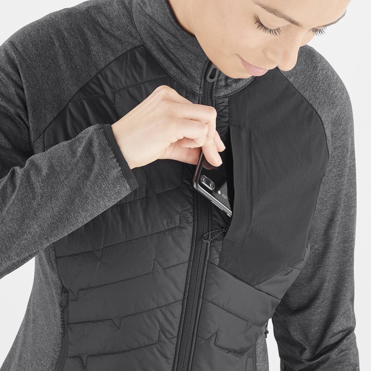 Куртка Salomon MTN Hybrid Mid W Jacket - чорна