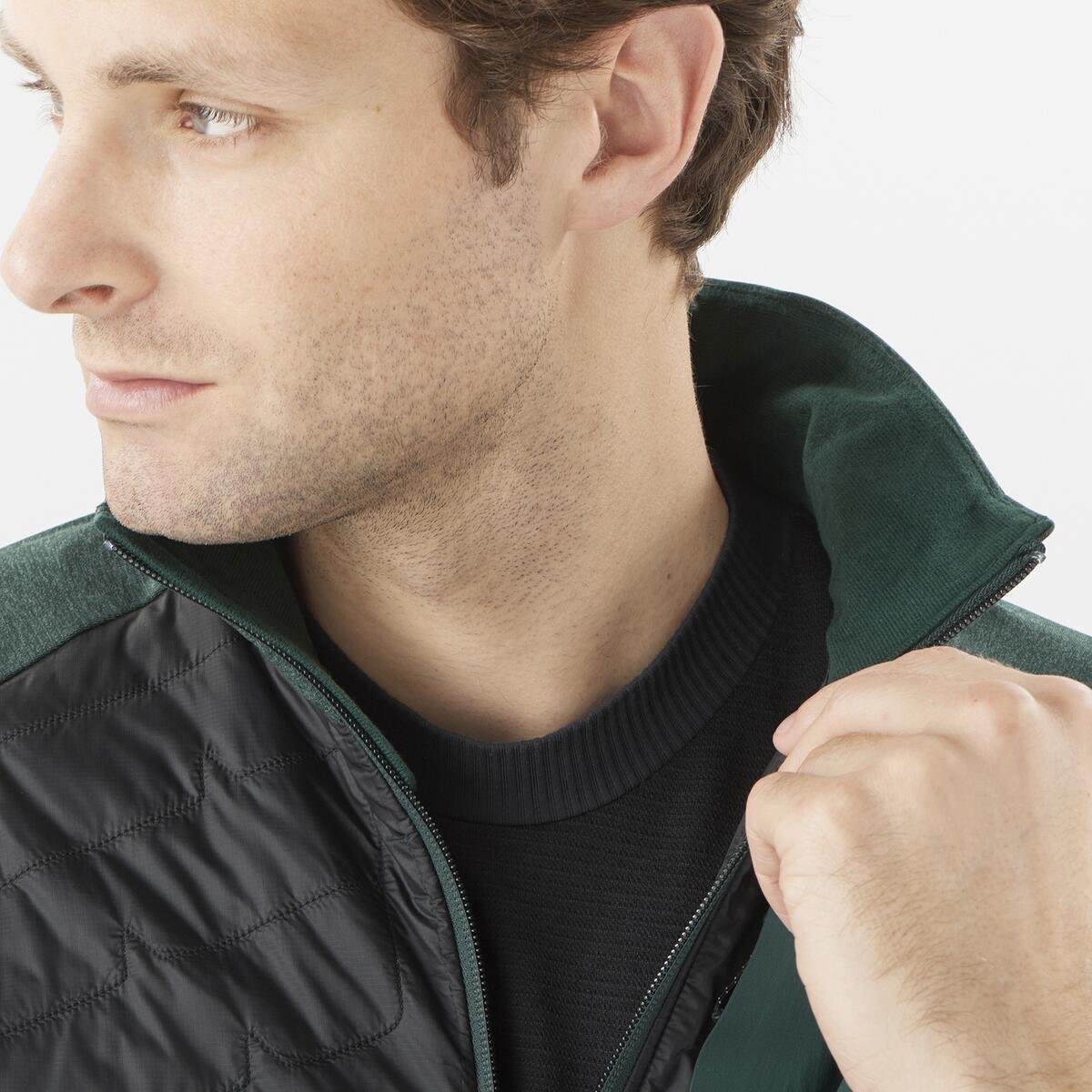 Куртка Salomon Mountain Hybrid Mid M Jacket - зелена