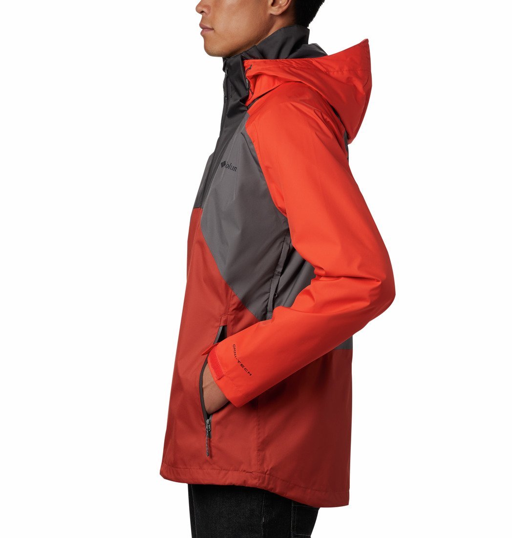 Куртка Columbia Rain Scape Jacket M - червоний/сірий