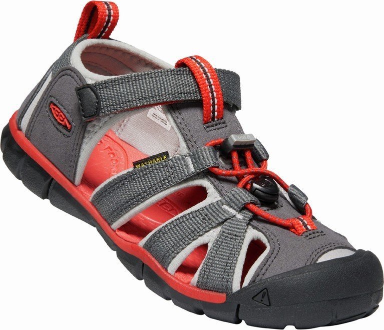 Взуття дитяче Keen Seacamp II CNX C - сіре/червоне