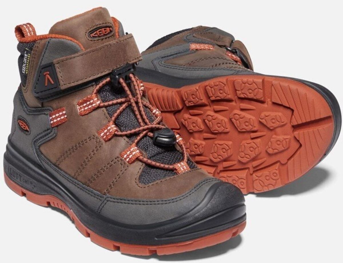 Взуття дитяче Keen Redwood Mid Waterproof J - коричневе