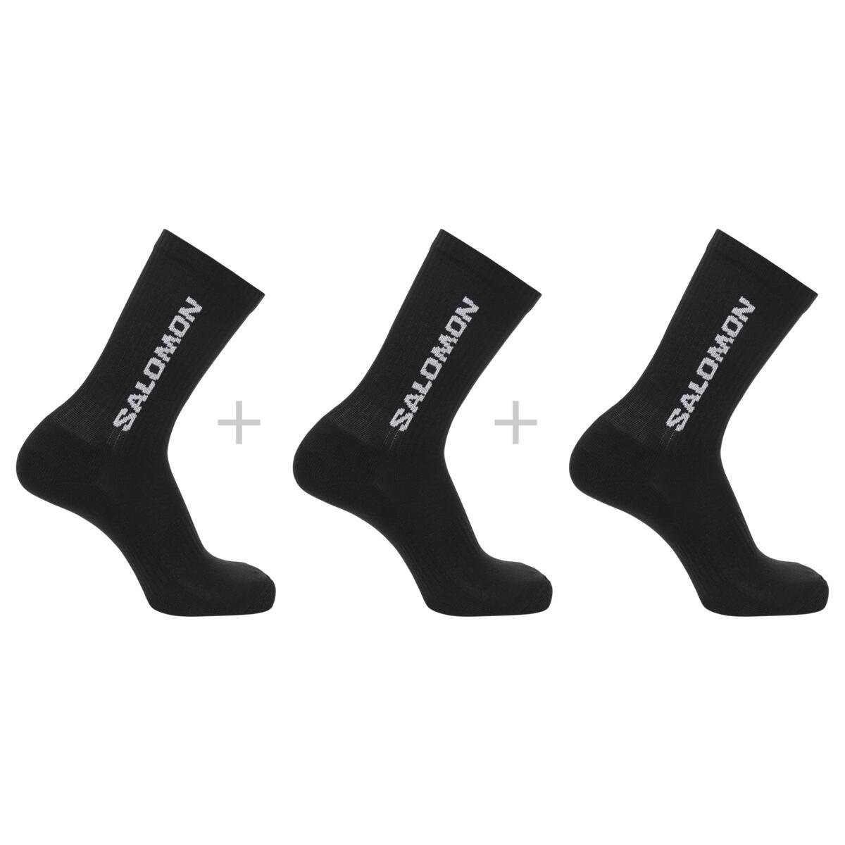 Шкарпетки Salomon Everyday Crew 3-Pack Socks - чорний