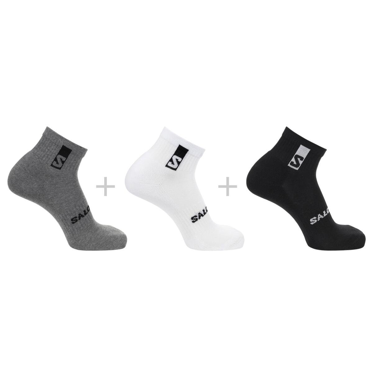 Шкарпетки Salomon Everyday Ankle 3-Pack - сірий/білий/чорний