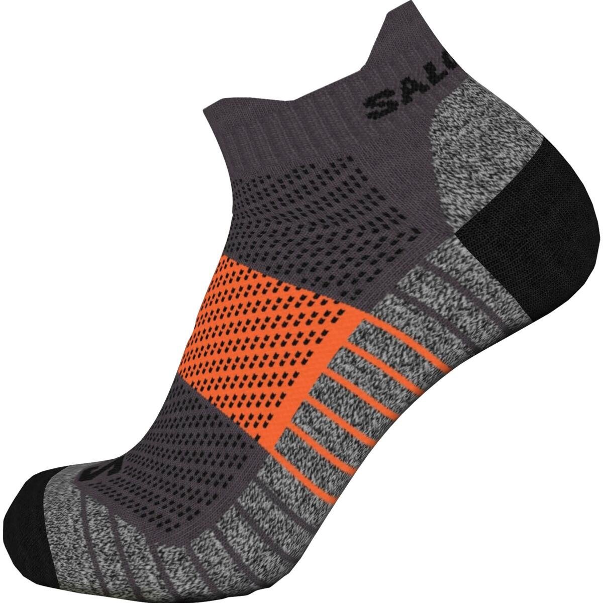 Шкарпетки Salomon Aero Ankle Socks - чорні/помаранчеві