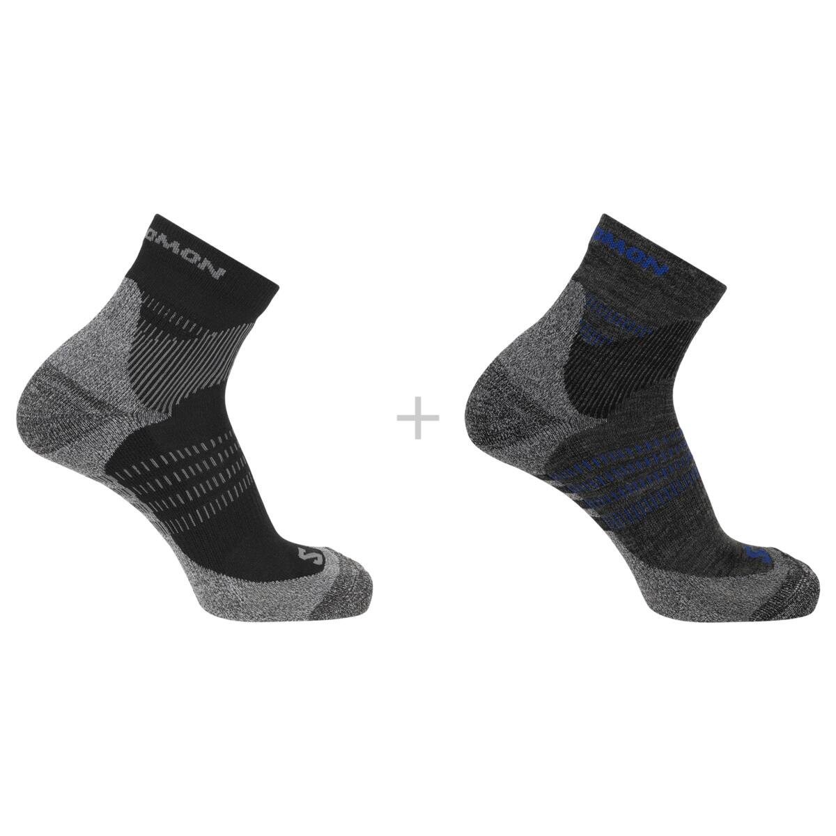 Шкарпетки Salomon X Ultra Access Quarter 2-Pack - чорні