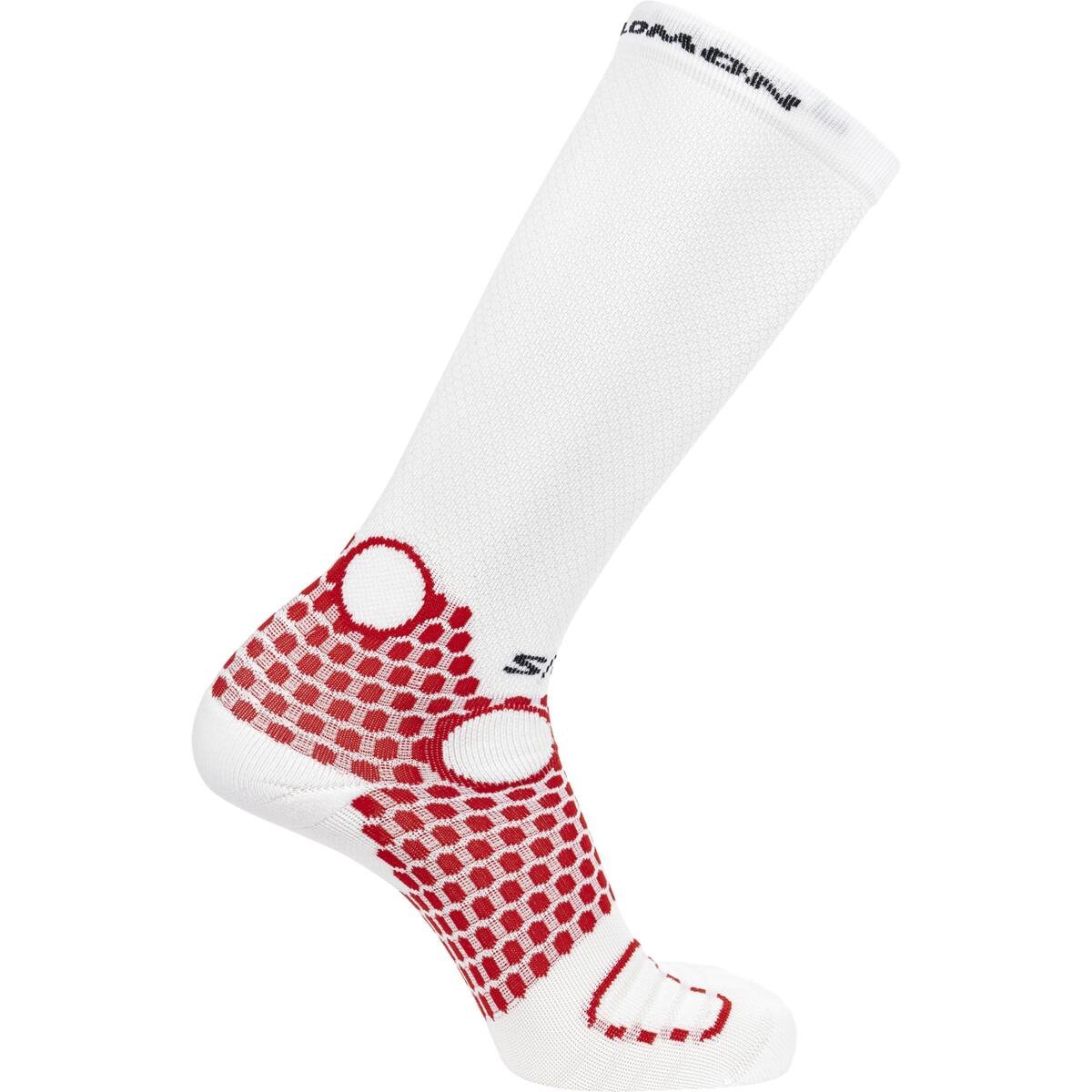 Шкарпетки Salomon S/LAB Ultra Knee Socks - білі/червоні