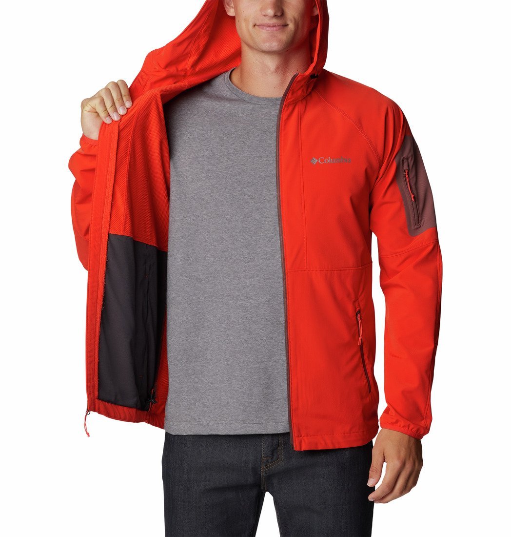 Куртка з капюшоном Columbia Tall Heights™ Softshell M - червона