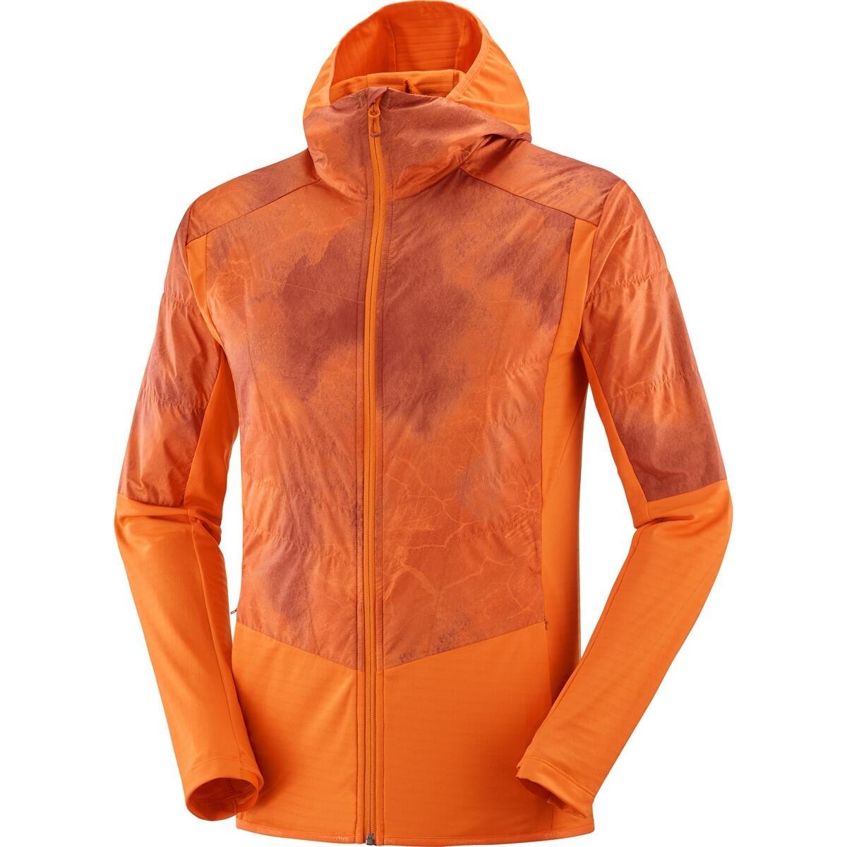 Гібридна куртка Salomon Outline As Hybrid Mid M - помаранчева