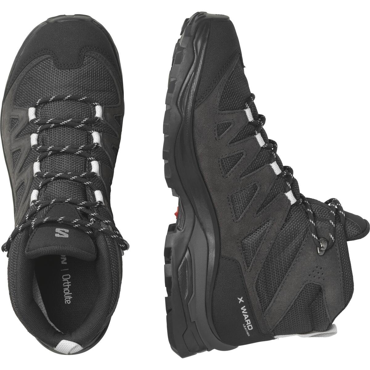 Взуття Salomon X Ward Leather Mid GTX W - чорне