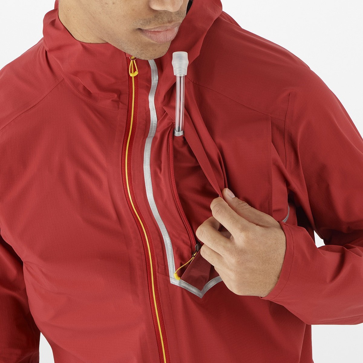 Куртка Salomon Bonatti Trail Jkt M - червона
