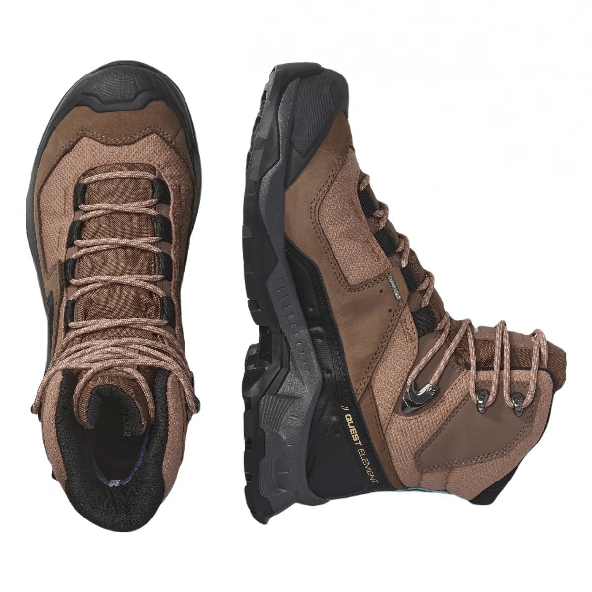 Взуття Salomon Quest Element GTX W - коричневе / бежеве