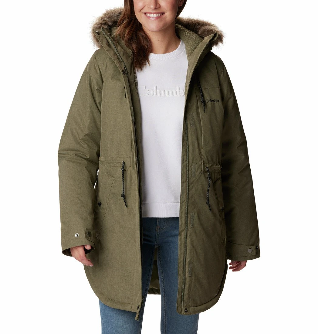 Куртка зимова жіноча Columbia Suttle Mountain™ Mid Jacket W 2051481397 -  stone green 