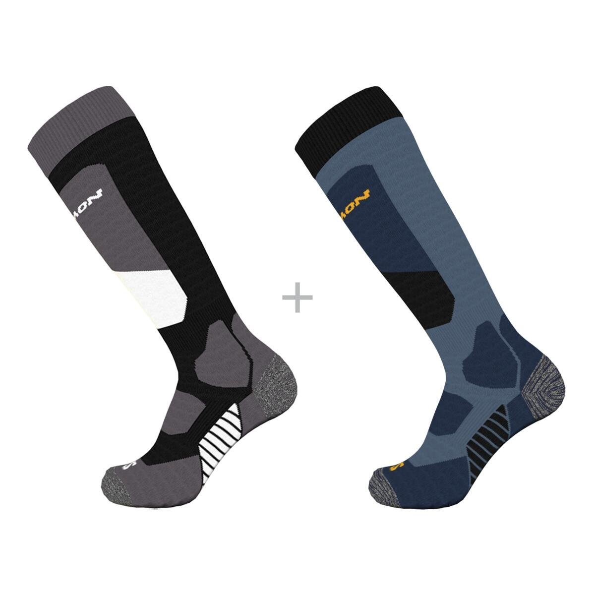 Шкарпетки Salomon S/Access 2-Pack - чорний/синій