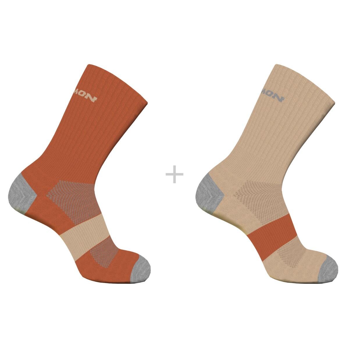Шкарпетки Salomon Evasion Crew 2-Pack Socks - помаранчеві/бежеві