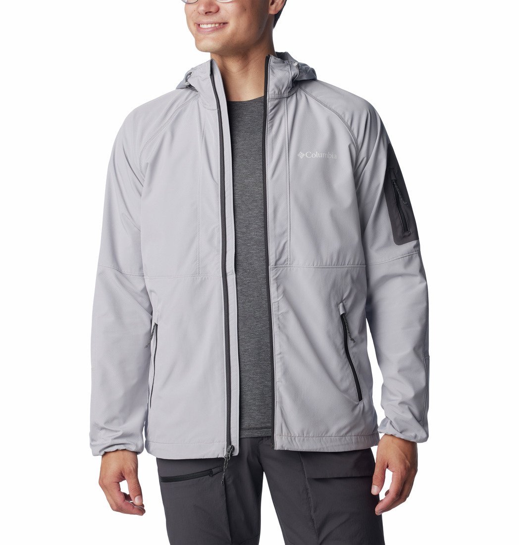 Куртка з капюшоном Columbia Tall Heights™ Softshell Jacket M - сірий
