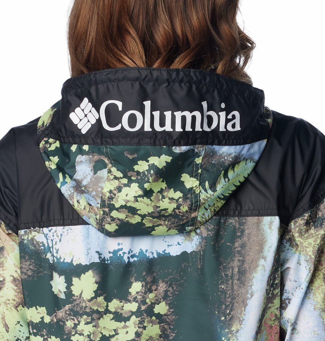 Куртка Columbia Challenger™ Windbreaker W - чорна / зелена