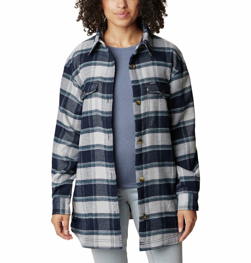 Куртка-сорочка Columbia Calico Basin™ Shirt Jacket W - темно-синій/бежевий