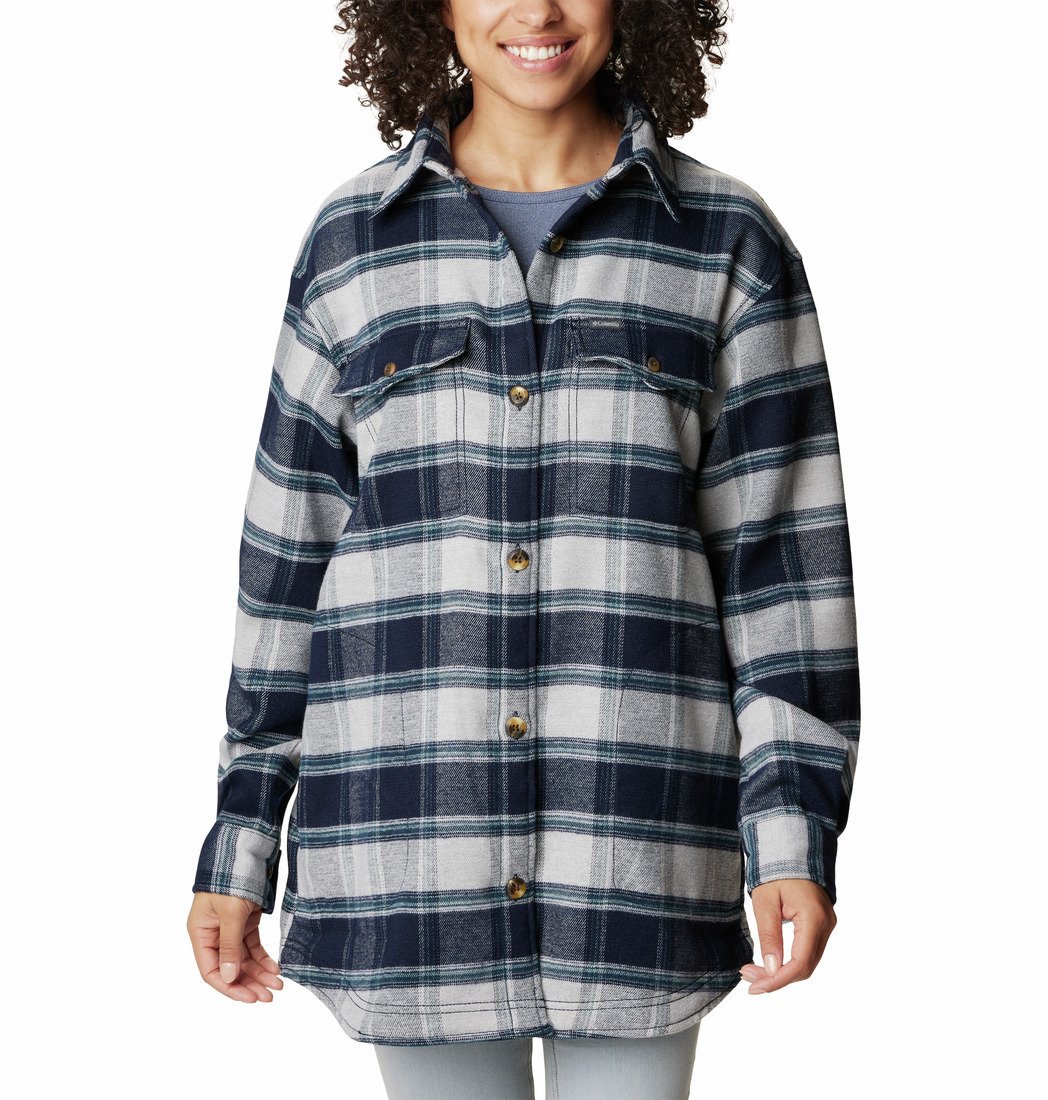 Куртка-сорочка Columbia Calico Basin™ Shirt Jacket W - темно-синій/бежевий