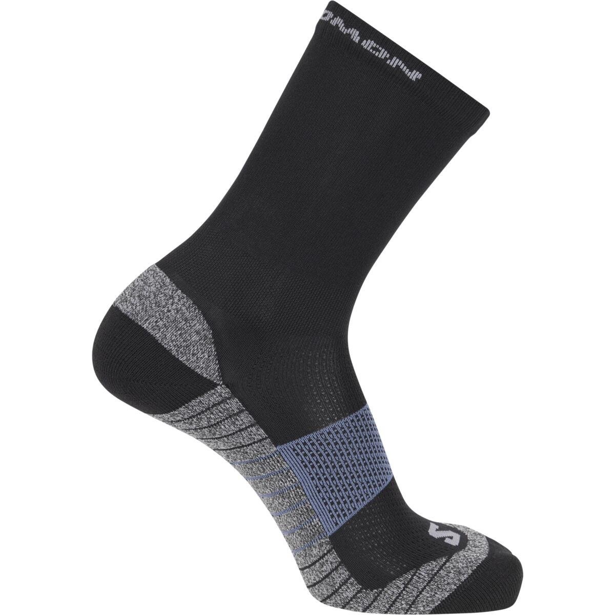 Шкарпетки Salomon Aero Crew Socks - чорний/сірий