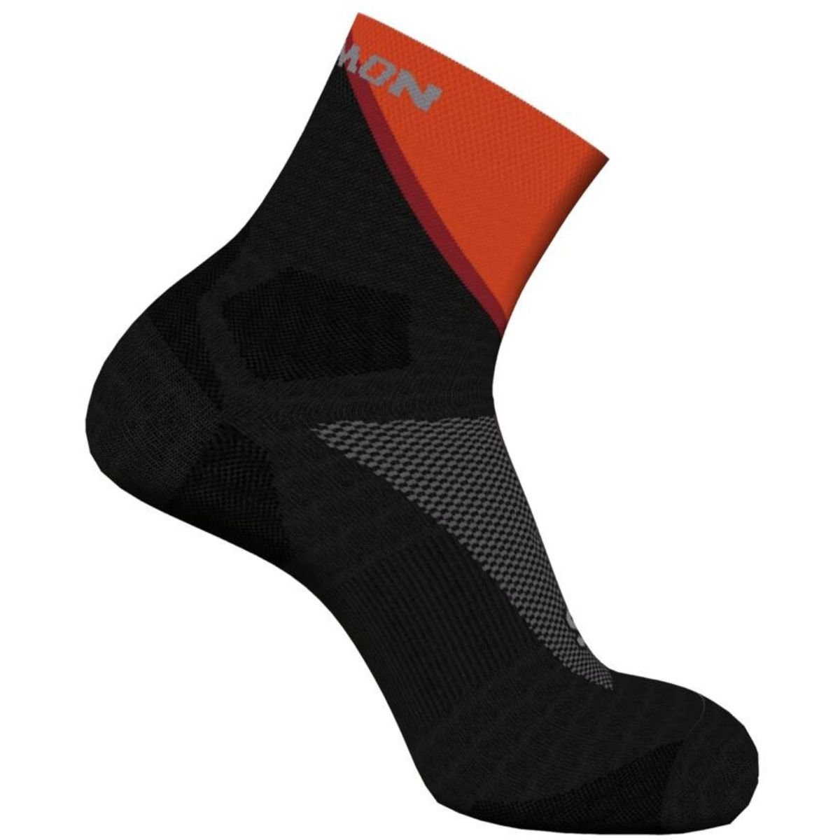 Шкарпетки до щиколотки Salomon Pulse - чорні/червоні