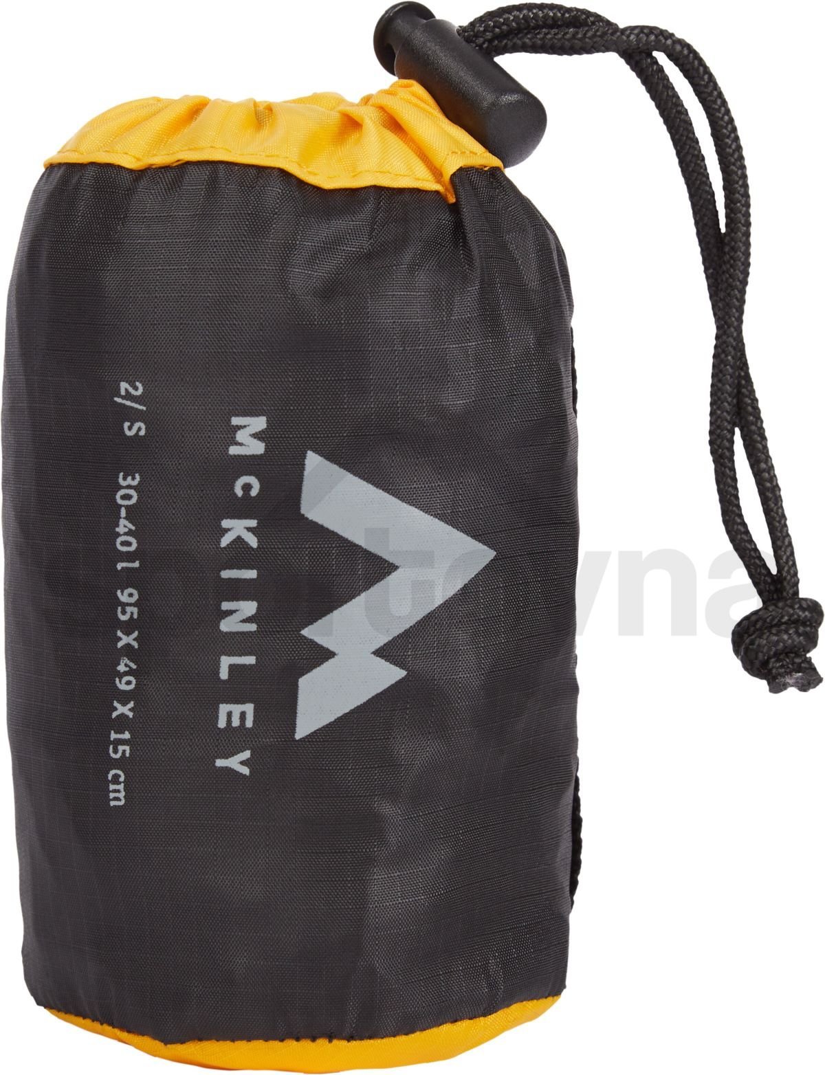 Ochranný obal na batoh McKinley Raincover RS 40-60l Uni - Black Yellow