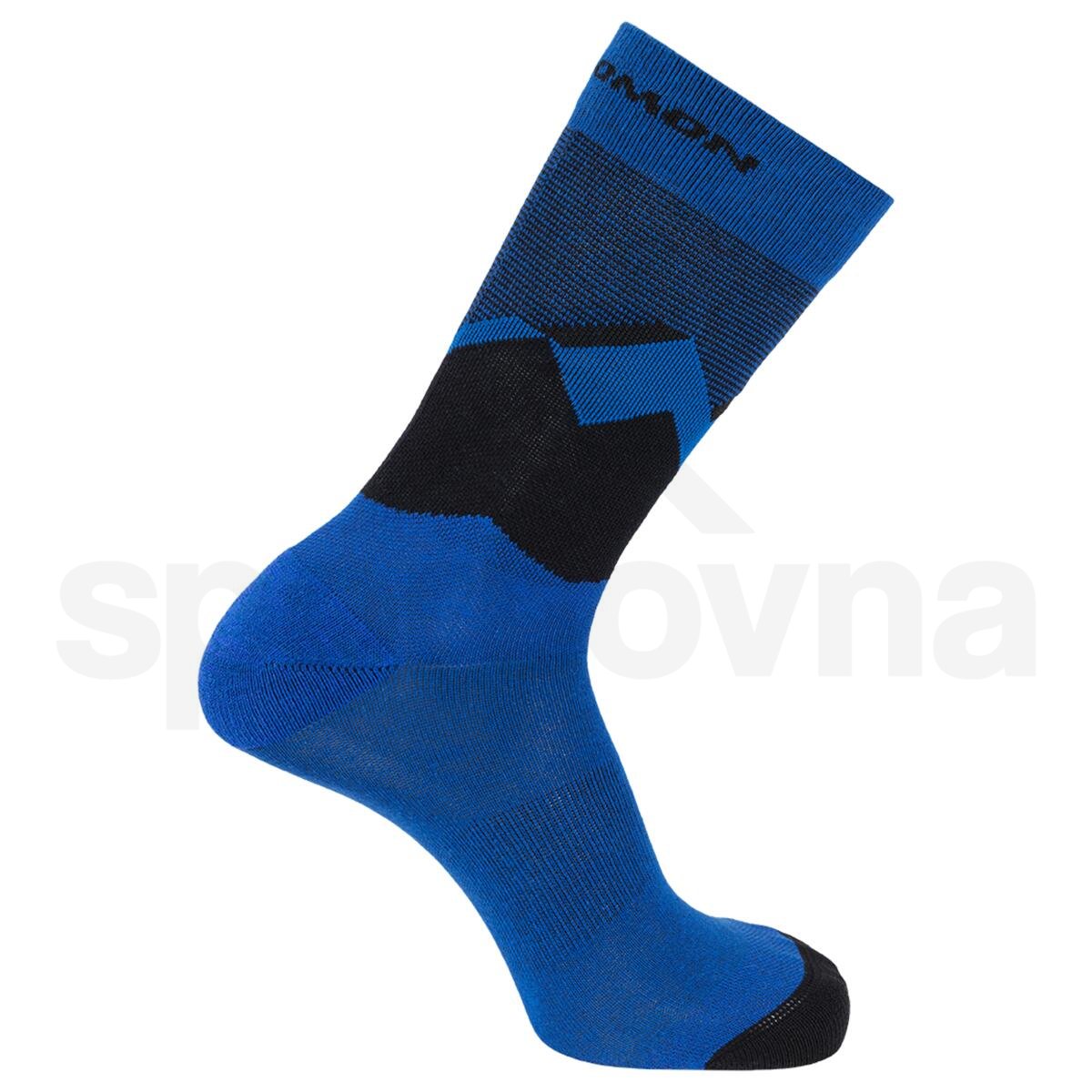 Ponožky Salomon Outline Crew 2-Pack - modrá/zelená