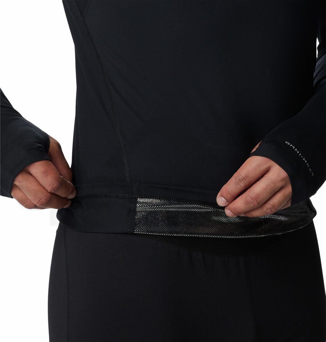 Triko Columbia Midweight Stretch Long Sleeve Half Zip M - černá