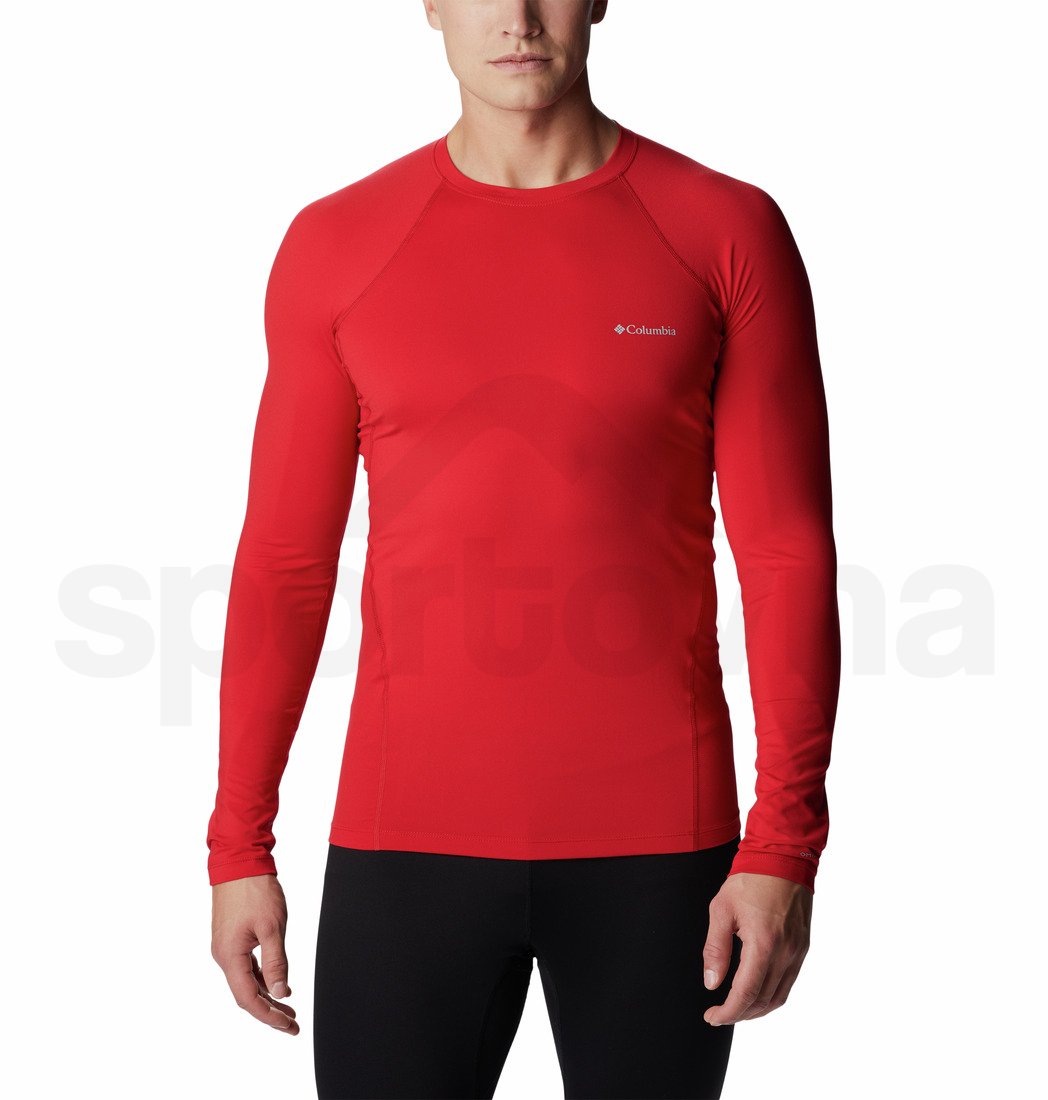 Tričko Columbia Midweight Stretch Long Sleeve Top M - červená
