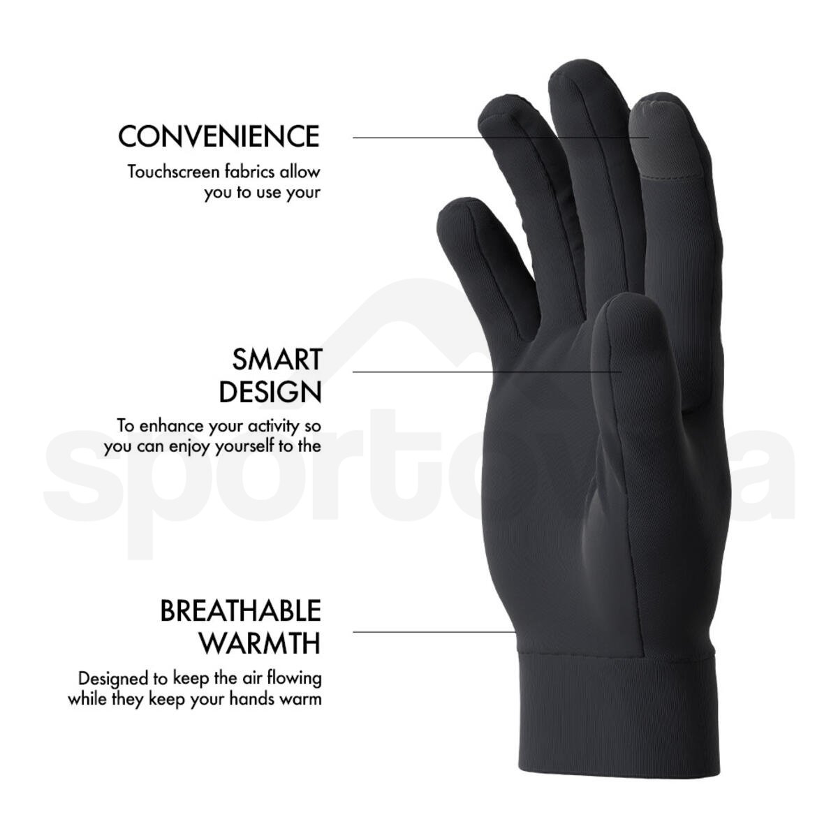 Rukavice Salomon Cross Warm Glove - černá