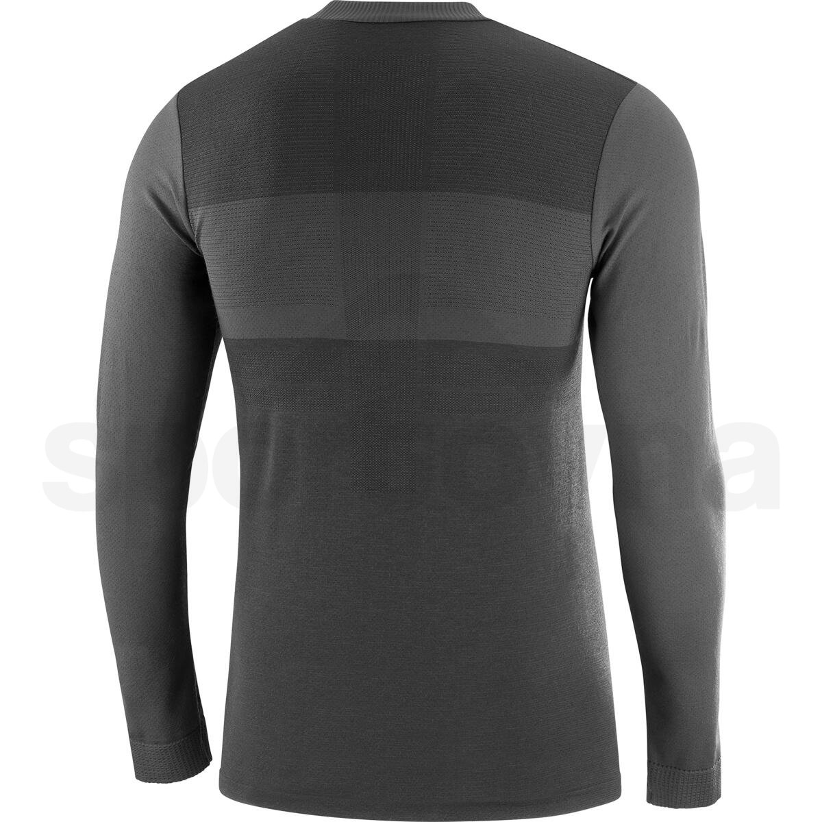 Tričko Salomon Essential Wool LS Top M - černá