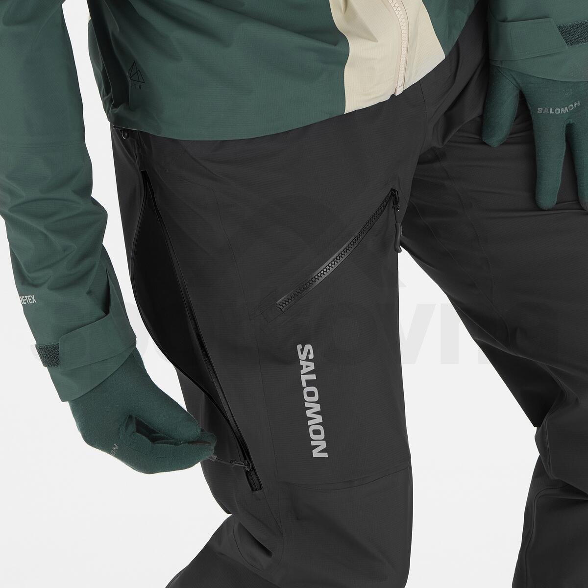 Kalhoty Salomon Mountain GTX 3L Pants M - černá