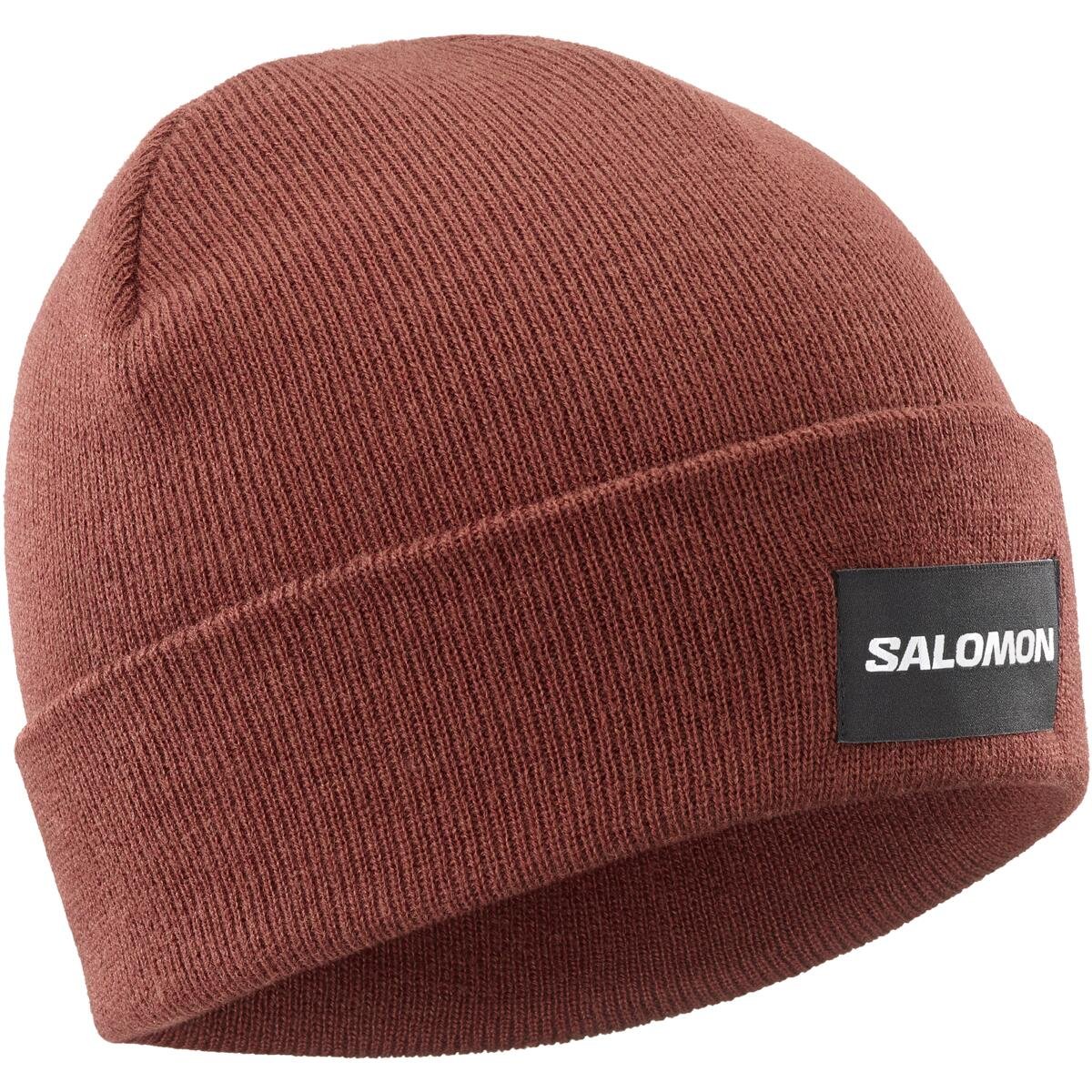 Čepice Salomon Outlife Logo Beanie - hnědá