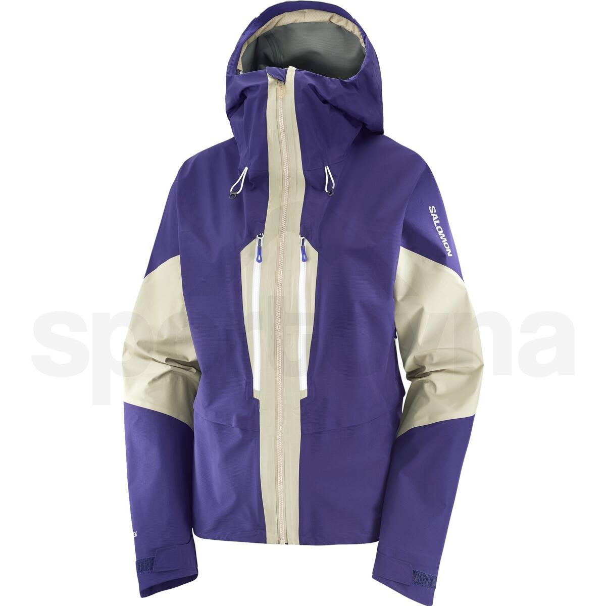 Bunda Salomon Mountain GTX 3L Jacket W - fialová