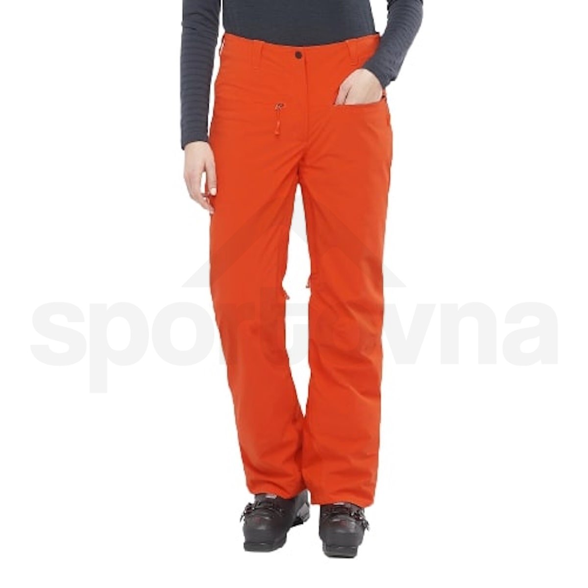 Kalhoty Salomon Brilliant Pants (prodloužená délka) W - červená