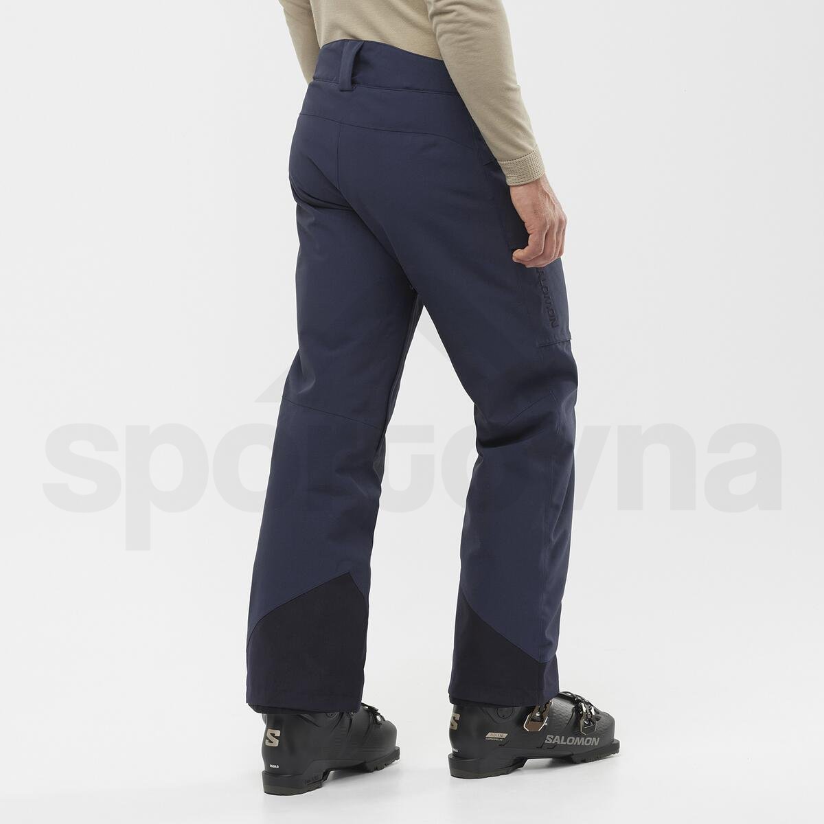 Kalhoty Salomon Untracked Pant (prodloužená délka) M - tmavě modrá