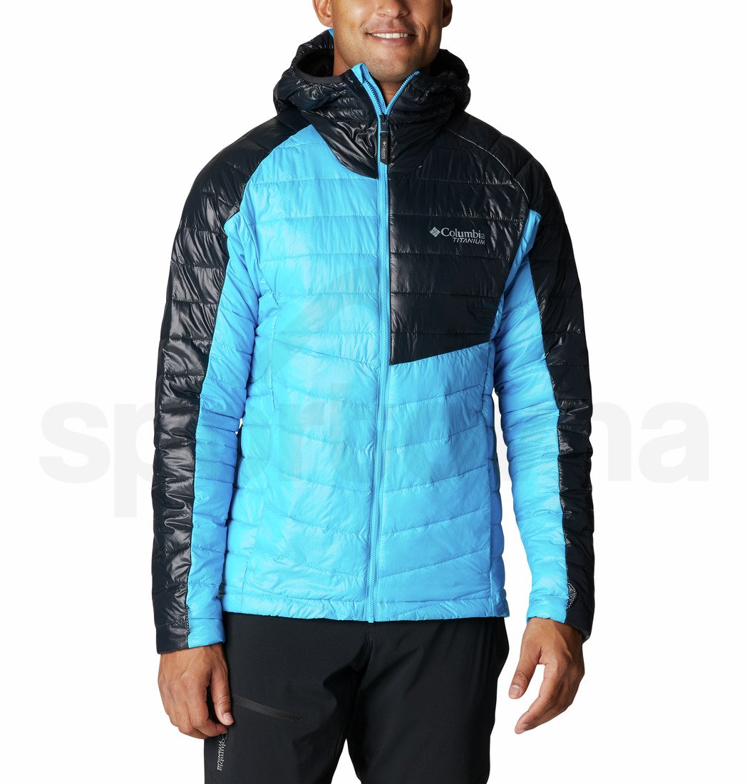Bunda Columbia Platinum Peak™ Hooded Jacket M - modrá/černá