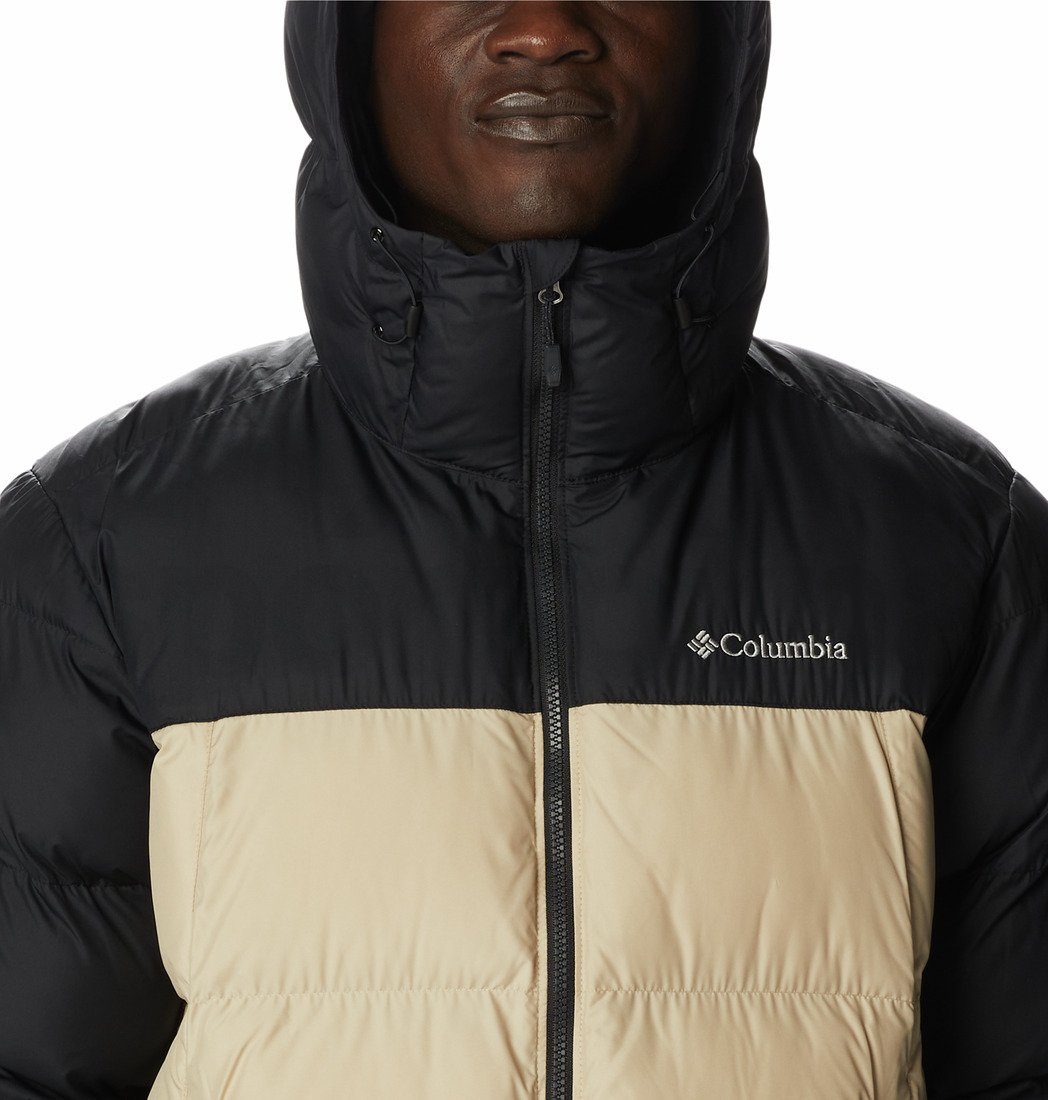 Bunda Columbia Pike Lake™ Hooded Jacket M - černá/hnědá