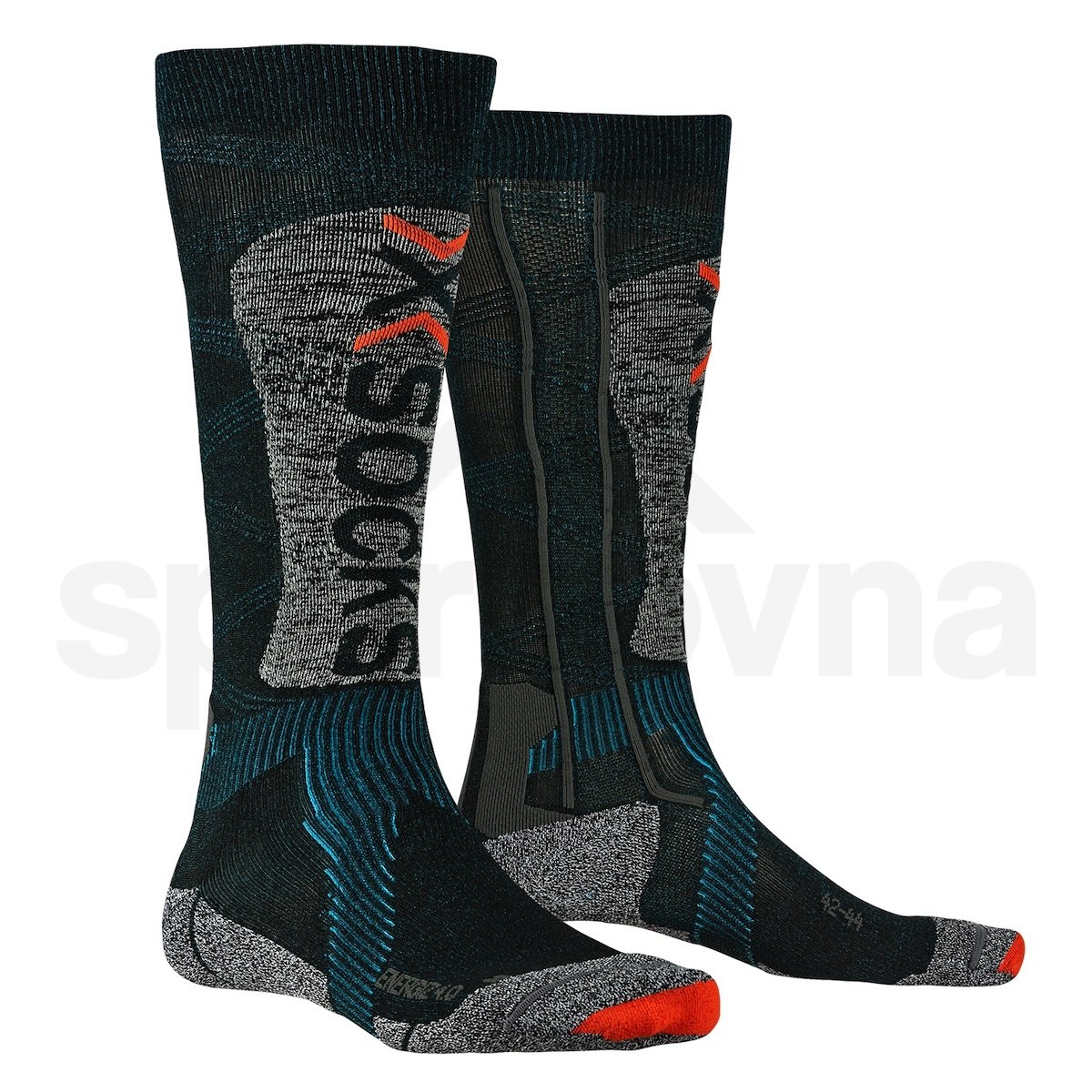 Ponožky X-Bionic Ski Energizer LT 4.0 - šedá/zelená