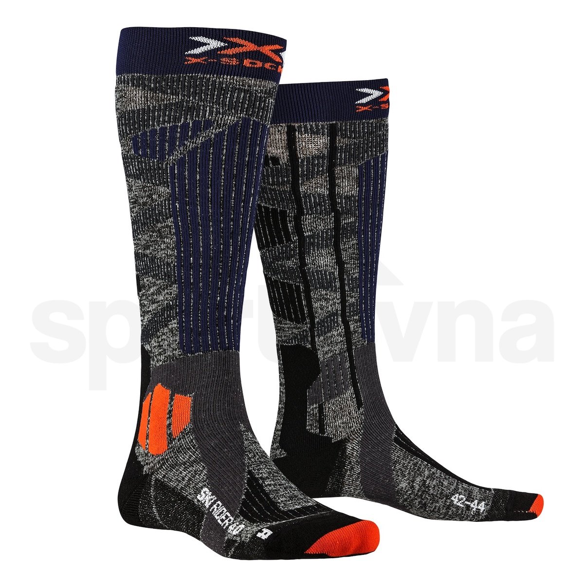 Ponožky X-Bionic Ski Rider 4.0 - šedá/modrá