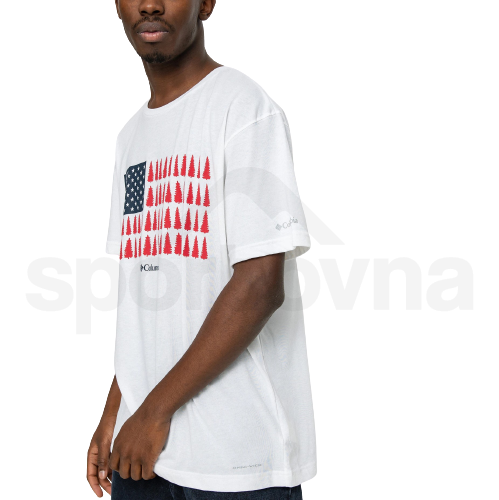 Tričko Columbia Thistletown Hills™ Graphic Short Sleeve M - bílá s potiskem