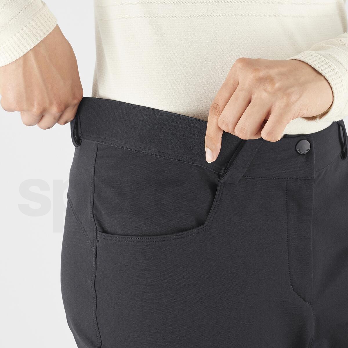 Kalhoty Salomon Wayfarer Warm Pants W - černá (standardní délka)