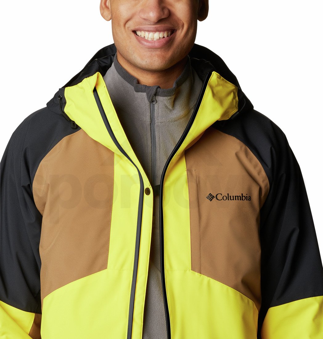Bunda Columbia Centerport™ II Jacket M - žlutá/hnědá/černá