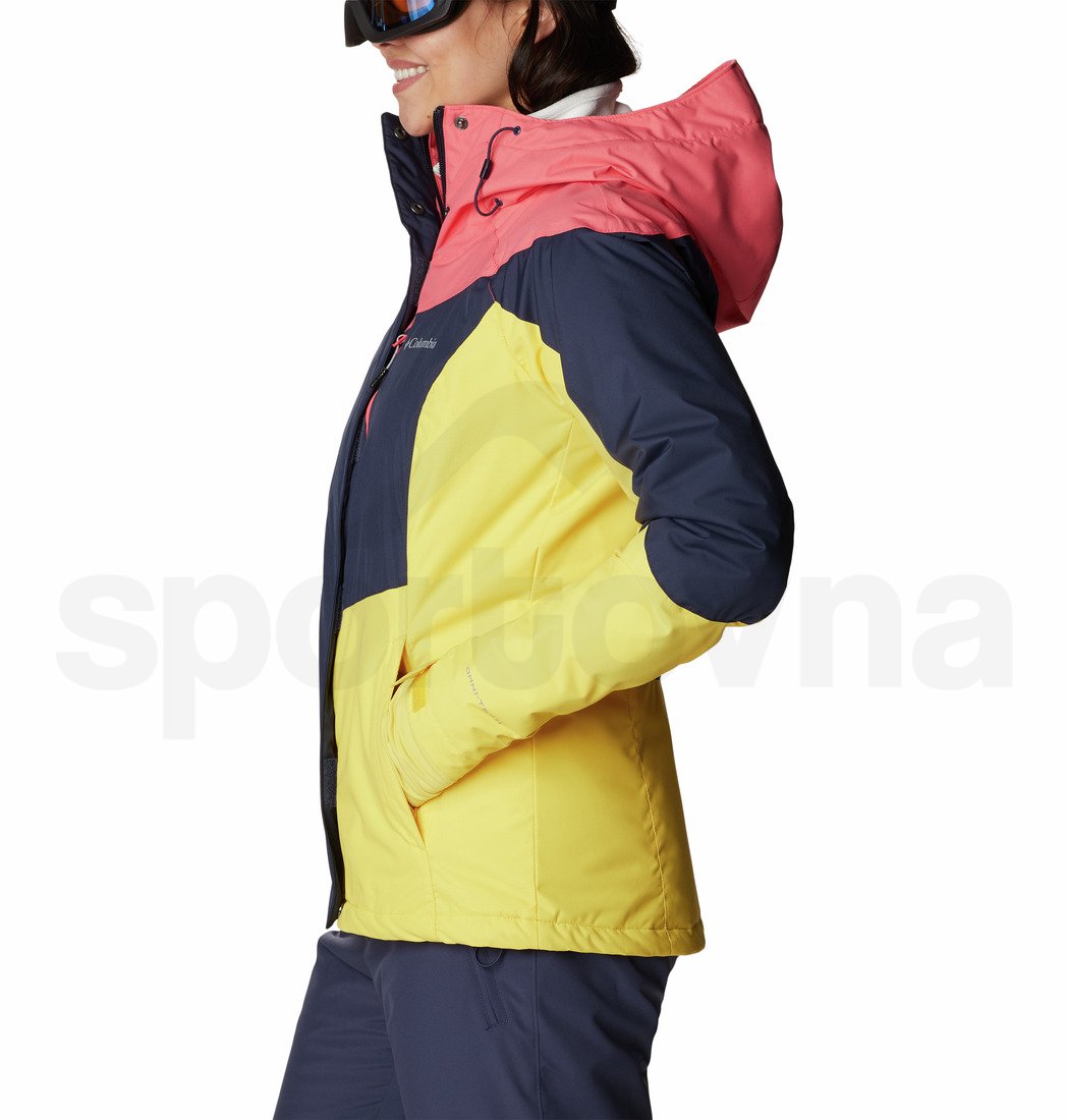 Bunda Columbia Rosie Run™ Insulated Jacket W - žlutá/růžová/modrá