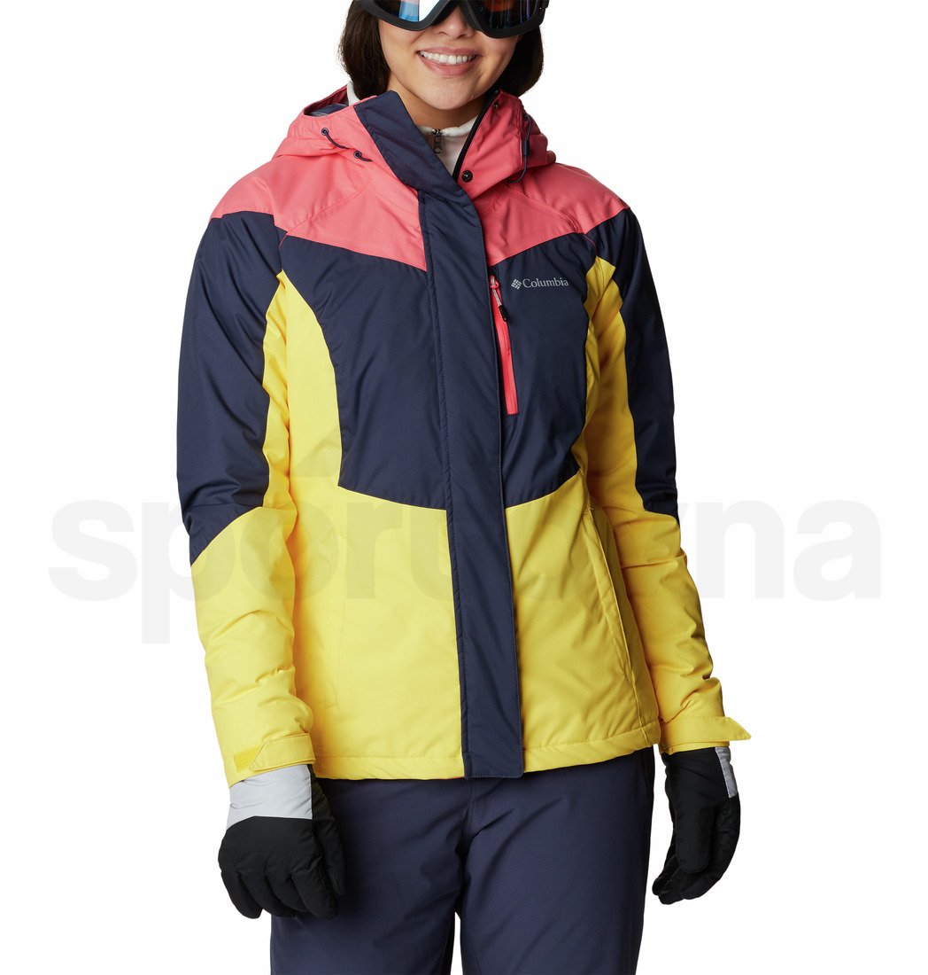 Bunda Columbia Rosie Run™ Insulated Jacket W - žlutá/růžová/modrá