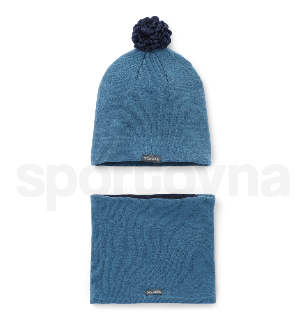 Čepice Columbia Youth Snow More™ Hat and Gaiter Set - tmavě modrá