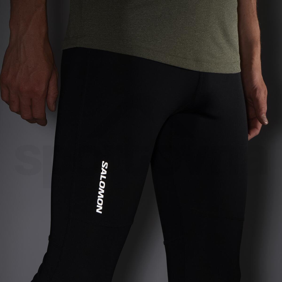 Легінси Salomon Cross Run Tight Leggings M - чорний