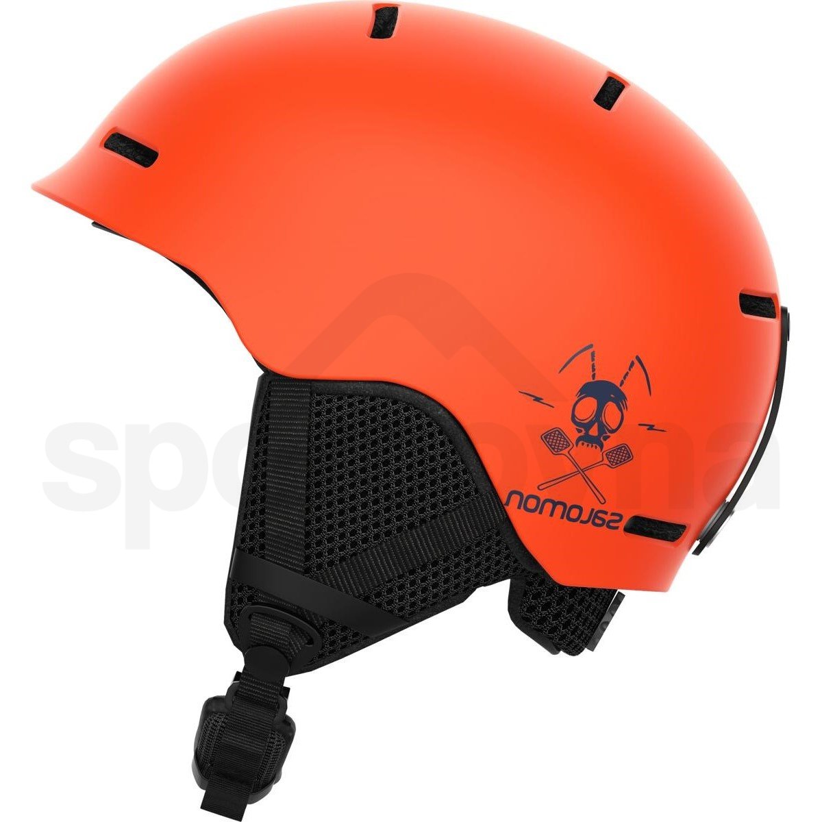 Lyžařská helma Salomon Grom - oranžová